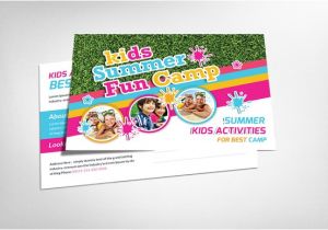 Summer Camp Business Plan Template Kids Summer Camp Postcard Template Card Templates On