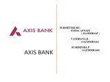 Super Easy Card Axis Bank Axis Bank Submitted by Syeda Afnain 1ia18mba65