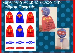 Superhero Lollipop Cape Template Superhero Lollipop Printable Template Back by