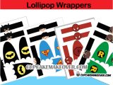 Superhero Lollipop Cape Template Superhero Lollipops Ironman Cape Mask Instant Download