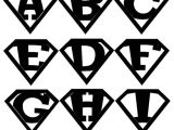 Superman Alphabet Template 7 Best Images Of Printable Superman Logo Alphabet