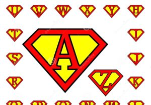 Superman Alphabet Template Letters Stock Vector Image Of T Drawing Print Alphabet