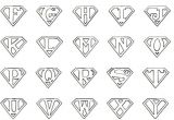 Superman Alphabet Template Printable Superman Logo Letter Cricut Pinterest