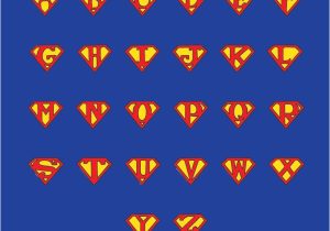 Superman Alphabet Template Superman Letters Silhouettes Templates Pinterest