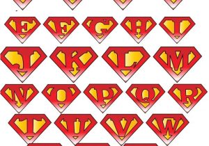 Superman Alphabet Template Superman Logo with Different Letters Superman and Wonder