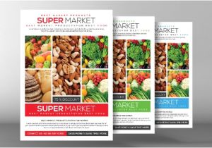 Supermarket Flyer Template Free 20 Grocery Flyers Psd Vecto Ai Illustrator Eps