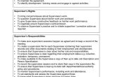 Supervision Contract Template Supervision Contract Template In Word and Pdf formats