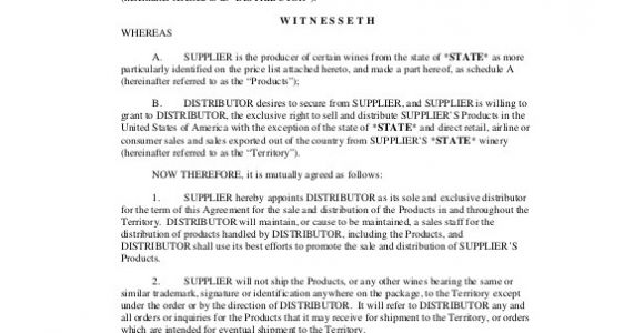 Supplier Contract Template Uk 22 Distribution Agreement Templates Word Google Docs