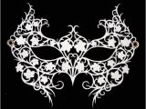 Swan Mask Template New White Laser Cut Leather Lace Masquerade Mask by