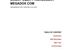 Sweat Equity Contract Template Sweat Equity Agreement Megadox Com by theresaholford4092