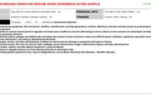 Switchboard Operator Resume Sample Switchboard Operator Resume Sample Samplebusinessresume