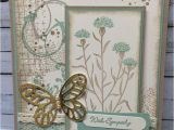Sympathy Messages On Flower Card Stampin Friends May Hop Sympathy Thinking Of You with