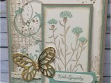 Sympathy Quotes for Flower Card Stampin Friends May Hop Sympathy Thinking Of You with