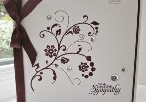 Sympathy Quotes for Flower Card Sympathy Card Using Flowering Flourishes by Stampin Up