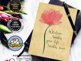 Sympathy Quotes for Flower Card This Single Watercolor Flower Has A soft Pink Hue Against A