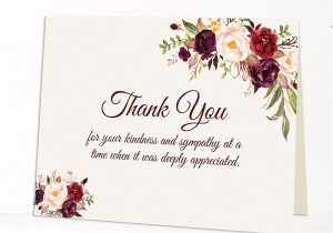 Sympathy Thank You Card Messages Romace Funeral Thank You for Your Sympathy Quotes