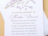 Sympathy Thank You Card Messages Sympathy Thank You Cards with A Branch Of Purple by