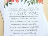 Sympathy Thank You Card Messages Thank You Sympathy Cards with Colorful Flowers