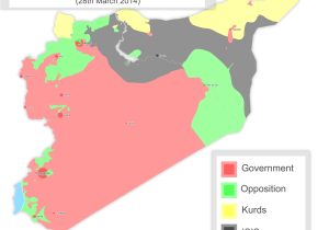 Syrian Civil War Map Template Syria Template Map