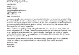 Sysadmin Cover Letter More System Administrator Cover Letter Examples