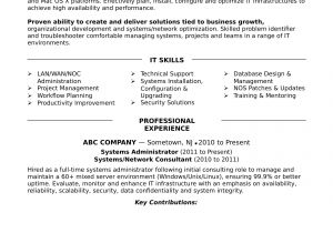 System Administrator Resume Sample Sample Resume for An Experienced Systems Administrator