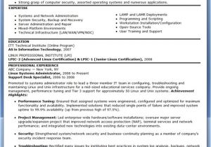 System Administrator Resume Sample Sample Systems Administrator Resume Experienced Resume