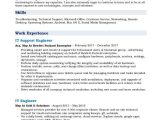 System Engineer Resume Objective It Support Engineer Resume Samples Qwikresume