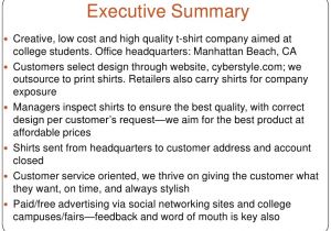 T Shirt Company Business Plan Template Custom T Shirt Business Plan