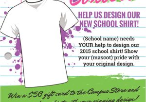 T Shirt Fundraiser Flyer Template T Shirt Design Contest Maketing Flyers Inksoft