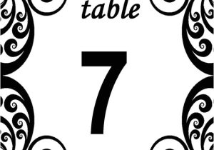 Table Numbers for Wedding Reception Templates Free Swirls Printable Diy Table Numbers Free Table Numbers
