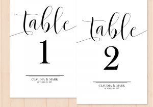 Table Numbers for Wedding Reception Templates Table Numbers Printable Pdf Template Wedding Invitation