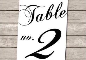 Table Numbers for Wedding Reception Templates Unavailable Listing On Etsy
