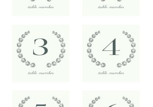 Table Numbers Template for Weddings 7 Best Images Of Table Numbers Free Printable Template