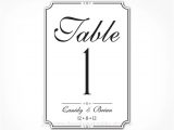 Table Numbers Template for Weddings 7 Best Images Of Wedding Table Numbers Printable 4×6
