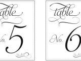 Table Numbers Template for Weddings Printable Table Number Templates Vastuuonminun