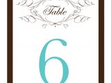 Table Numbers Template for Weddings Table Number Template Madinbelgrade