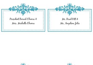 Table Placement Cards Templates 6 Best Images Of Free Printable Wedding Place Cards Free