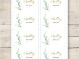 Table Placement Cards Templates Greenery Wedding Table Place Card Template Flat and