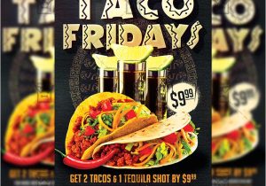 Taco Flyer Template Taco Fridays Premium Flyer Template Instagram Size