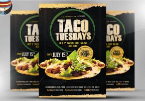 Taco Flyer Template Taco Tuesdays Flyer Template Flyer Templates Creative
