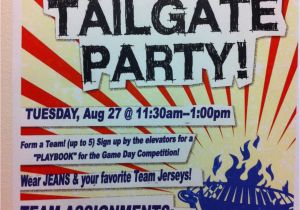 Tailgate Party Flyer Template Scotty Watty Doodle All the Day the 2013 6th Floor