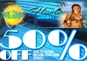 Tanning Flyer Templates Tanning Salon Beds Sun Spa Beauty Supply Ad Discount