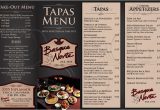 Tapas Menu Template Basque norte Tapas Menu Carta Restaurante Pinterest