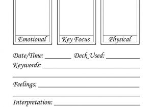 Tarot Journal Template 17 Best Images About Bos Printables On Pinterest