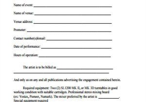 Tattoo Artist Contract Template 10 Artist Agreement Contract Samples Word Pdf Pages