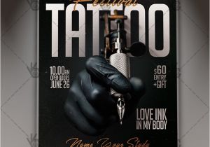 Tattoo Flyer Template Free Tattoo Festival Business Flyer Psd Template Psdmarket