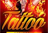 Tattoo Flyer Template Free Tattoo Party Flyer Template Psd Download now Xtremeflyers