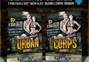 Tattoo Party Flyer Template Free 20 Tattoo Flyer Designs Psd Jpg Ai Illustrator Download