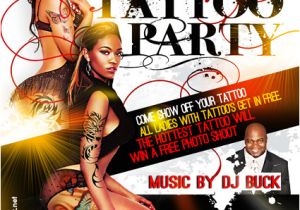 Tattoo Party Flyer Template Free Tattoo Party Flyer by Anotherbcreation On Deviantart