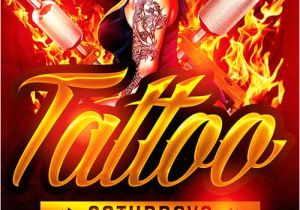 Tattoo Party Flyer Template Free Tattoo Party Flyer Template Psd Download now Xtremeflyers